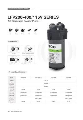 LEFOO 115V 200-400GPD Série AC