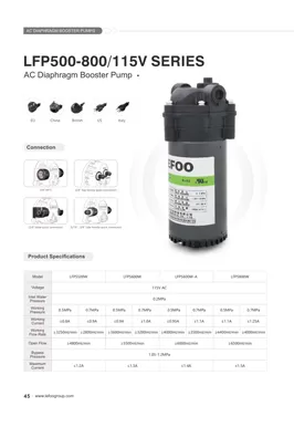 LEFOO 115V 500-800GPD Série AC