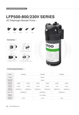 LEFOO 230V 500-800GPD Série AC
